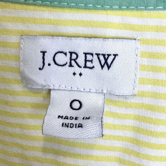 J. Crew Womens Rainbow Stripe Shirt Dress Size 0 Sleeveless Button Up Preppy - Picture 6 of 8